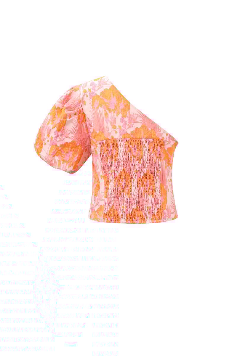 Short sleeve tops Floral print Elegant Spring/Summer