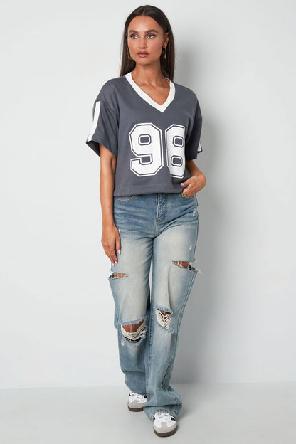 Cropped Football Shirt