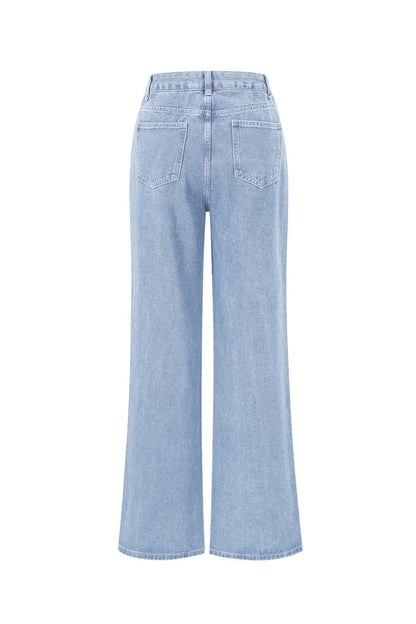 Denim jeans glitter heart