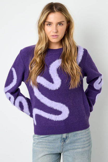 Swirl Soft Knit trui