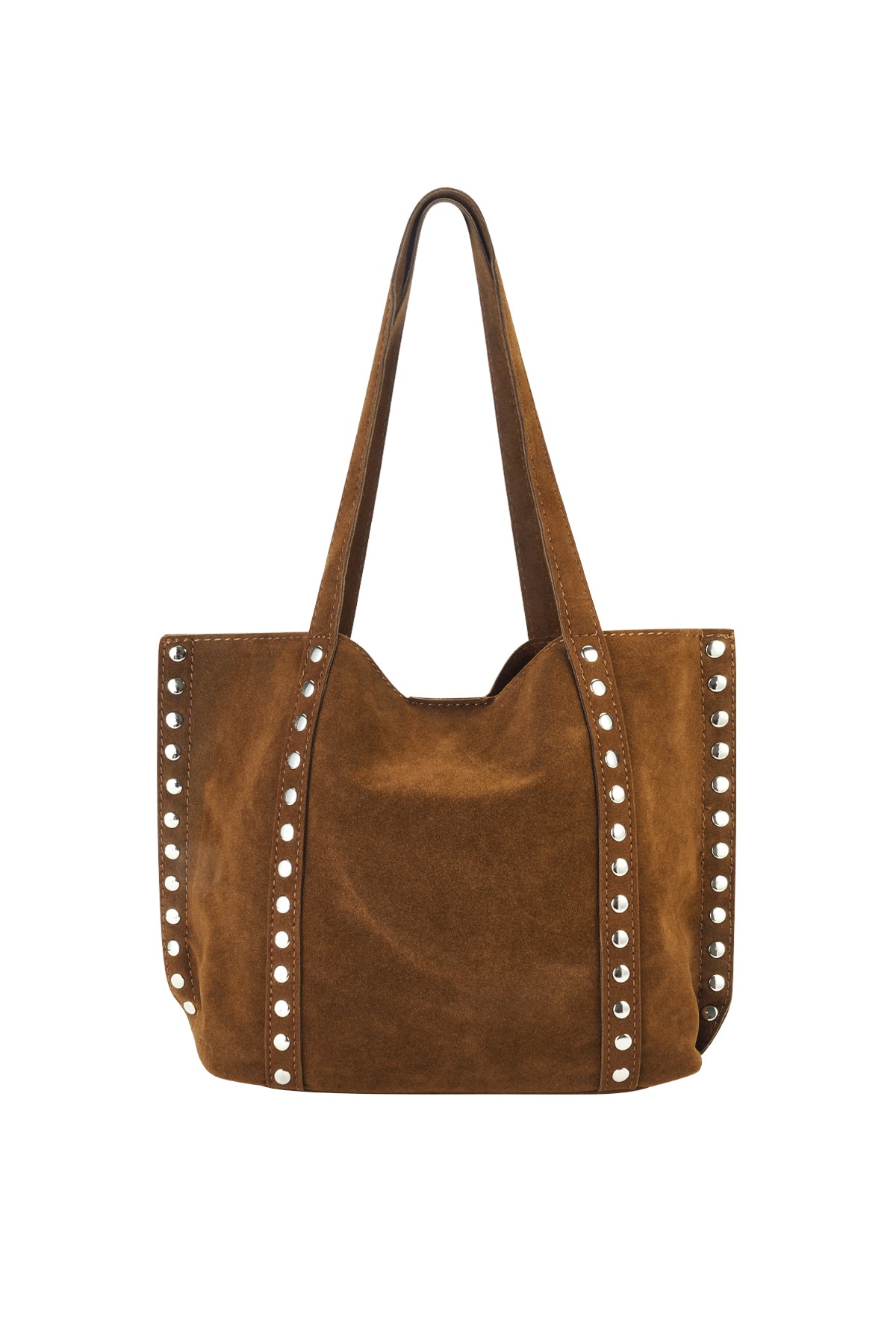 Brown Raven tote bag with a structured textured design displayed on a white background from Sorea Fashion.