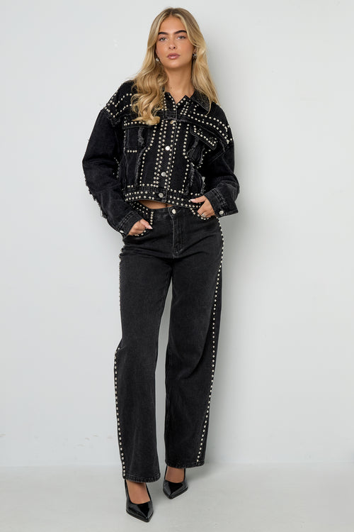 Woven Cotton Women's Straight Leg Pants Street Solid Color